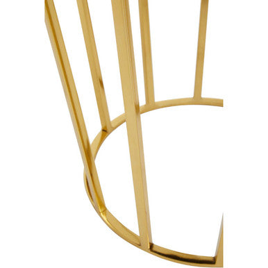 Jaipur Black Velvet Stool with Gold Finish Base