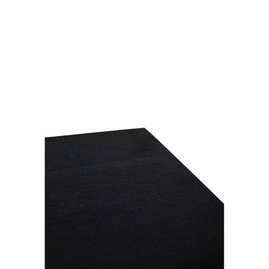 Black Marble Top Console Table with Matte Gold Metal Frame, Varana