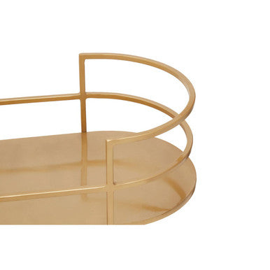 Gold and Grey Two Tier Drinks Trolley | Kobra