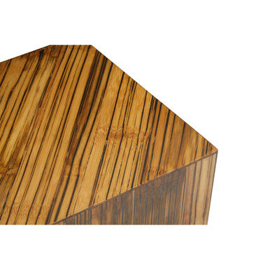 Square Side Table with Black Finish, Gabor