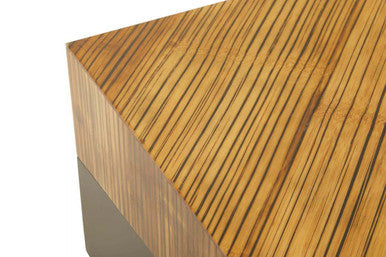 Square Coffee Table with Black Finish, Gabor