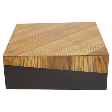 Large Square Coffee Table with Black Finish, Gabor