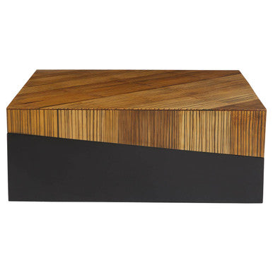 Large Square Coffee Table with Black Finish, Gabor