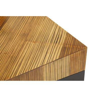 Large Square Coffee Table with Black Finish, Gabor