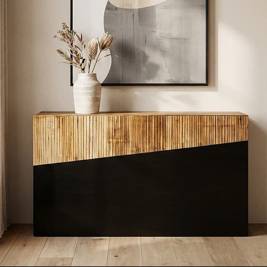 Console Table with Black Finish, Gabor