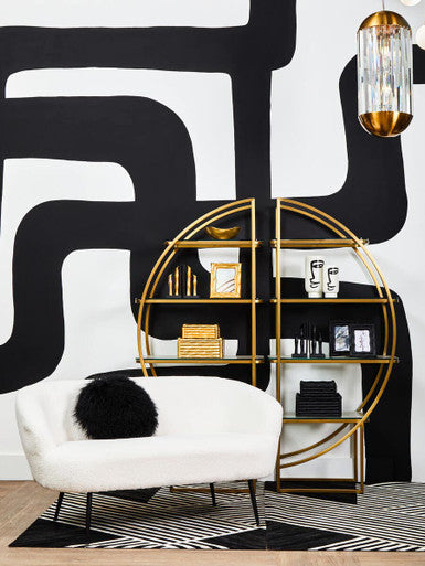 Vogue Left Half Moon Shelf Unit