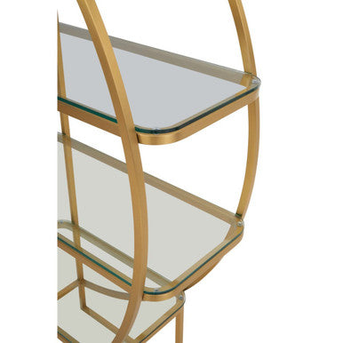 Vogue Right Half Moon Shelf Unit