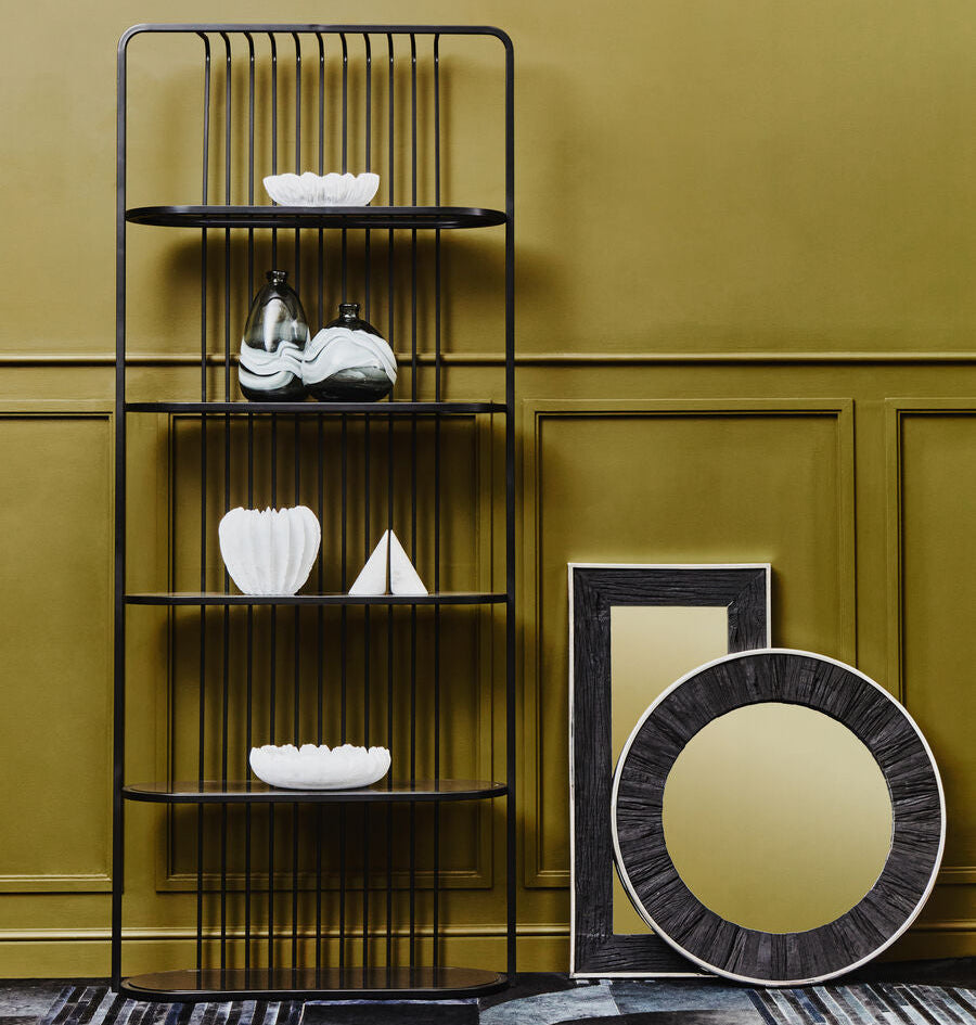 Vogue Five Tier Black Shelf Unit
