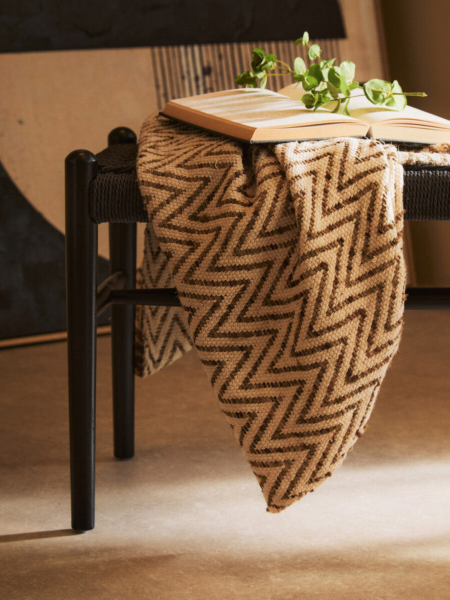 Cebu Black Rope Bench with Rope Seat