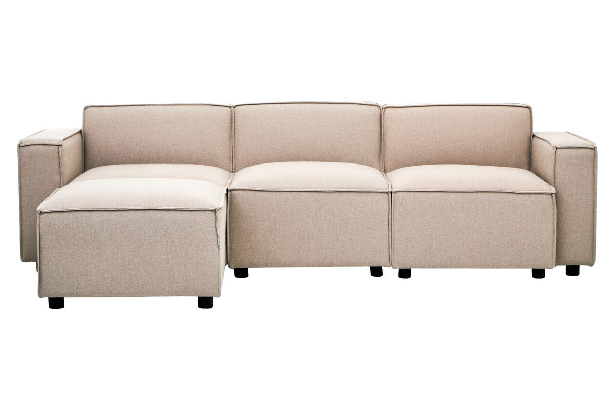 Natural Fabric Armless Modular Sofas | Toulouse