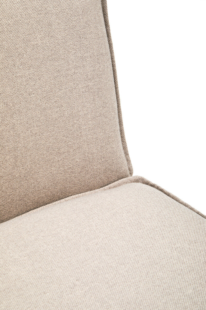 Natural Fabric Armless Modular Sofas, Toulouse