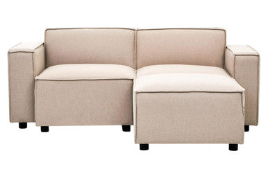 Natural Fabric Left Arm Modular Sofas, Toulouse
