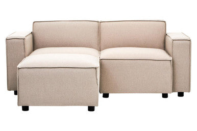 Natural Fabric Left Arm Modular Sofas, Toulouse