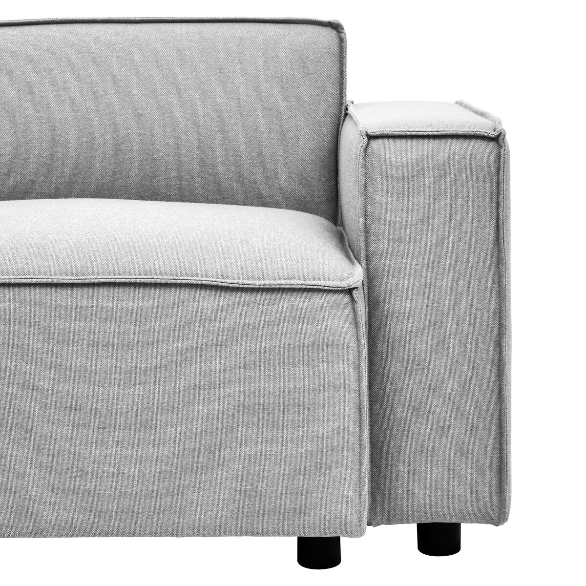 Grey Fabric Right Arm Modular Sofas, Toulouse