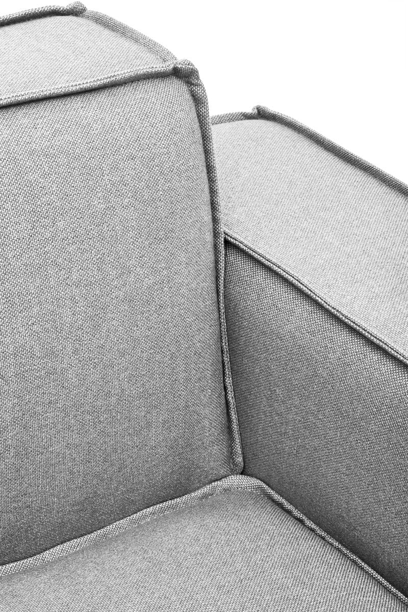 Grey Fabric Right Arm Modular Sofas, Toulouse