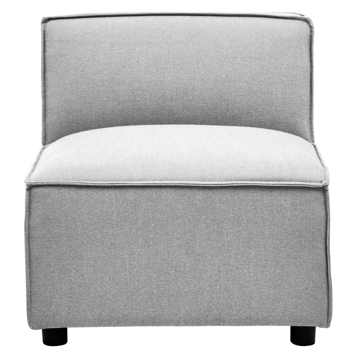 Grey Fabric Armless Modular Sofas, Toulouse