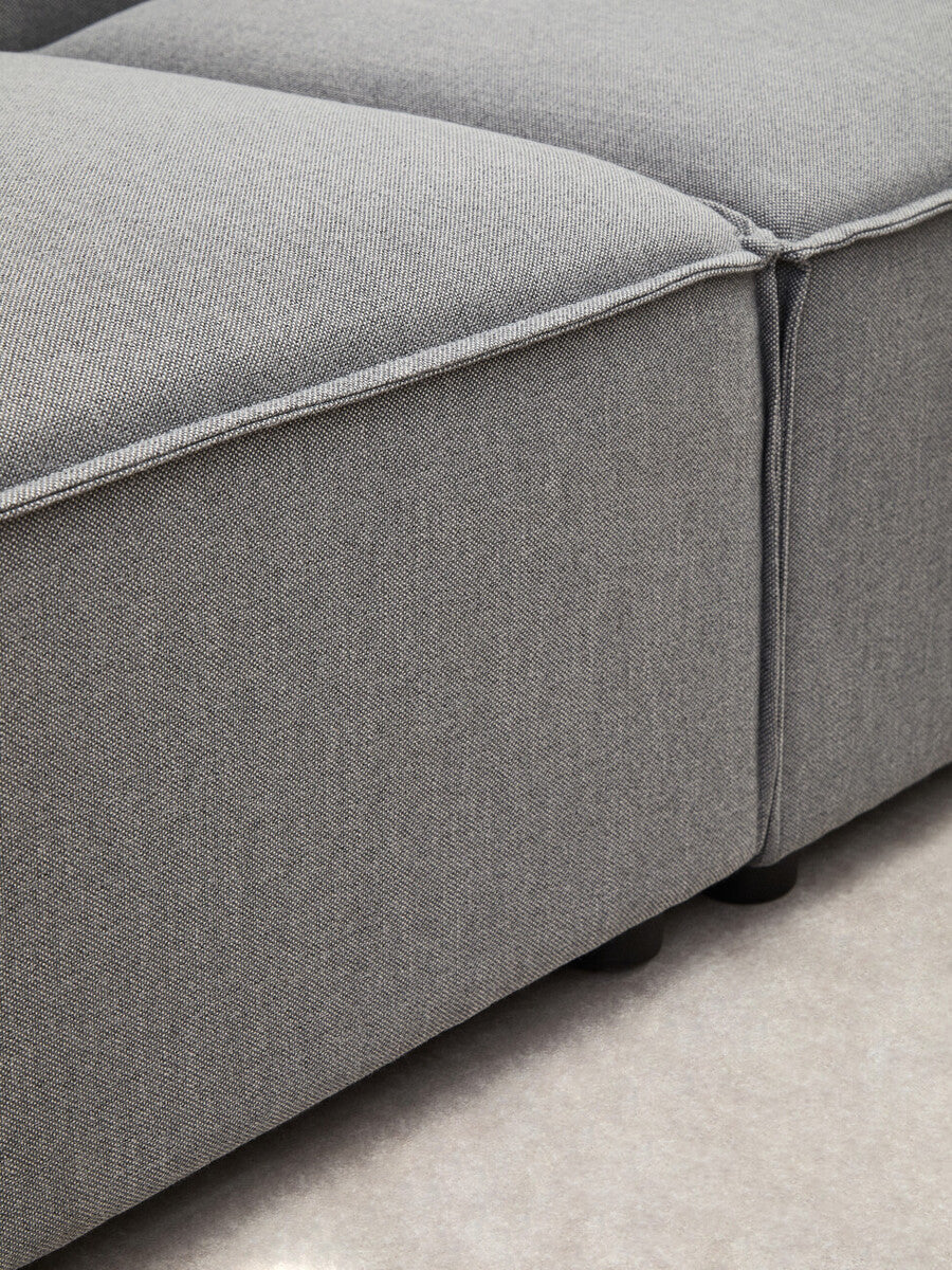 Grey Fabric Armless Modular Sofas, Toulouse