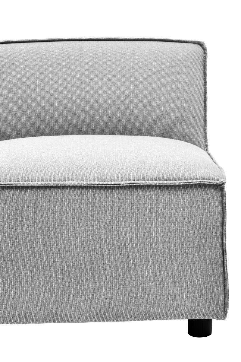 Grey Fabric Armless Modular Sofas, Toulouse