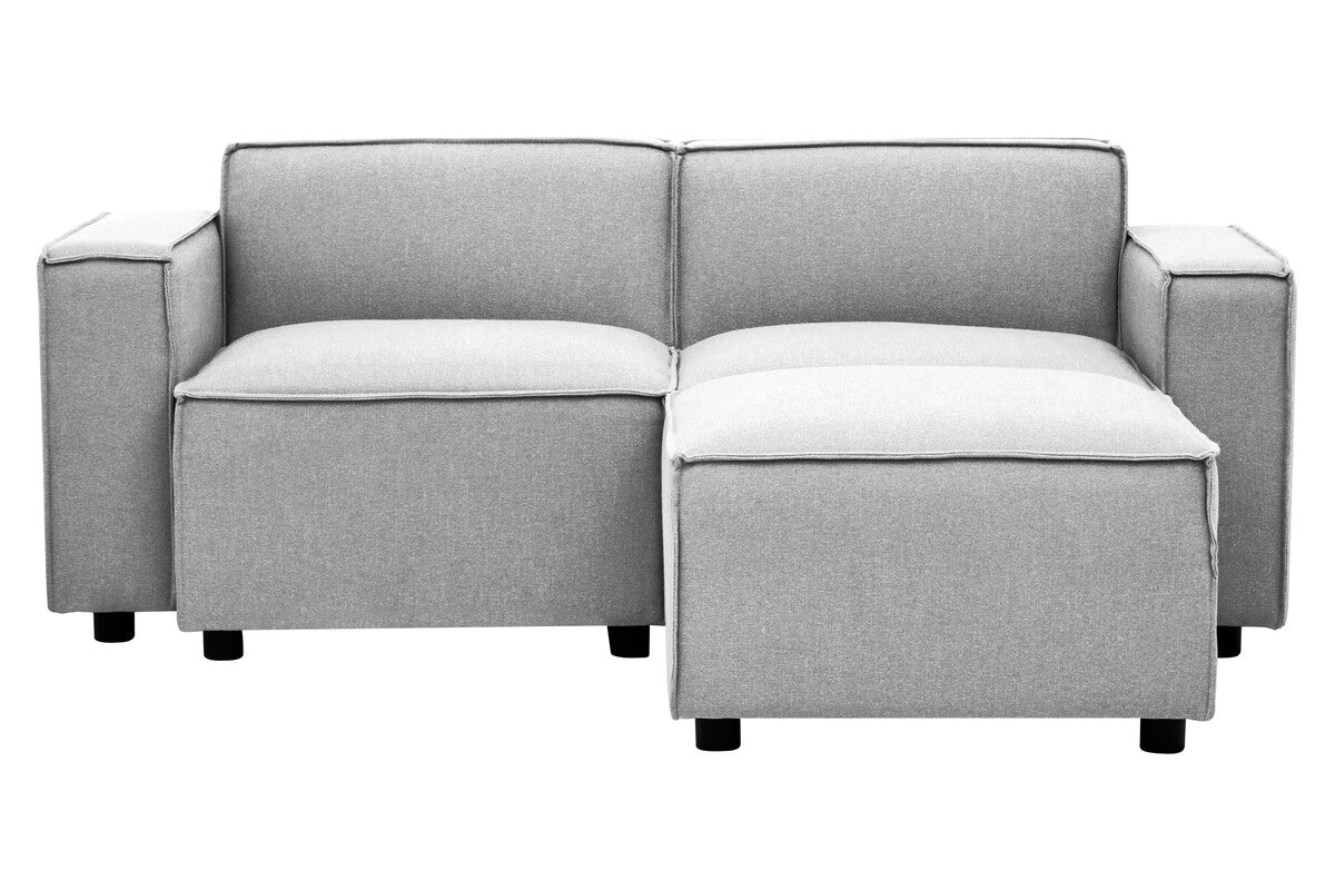 Grey Fabric Left Arm Modular Sofas, Toulouse