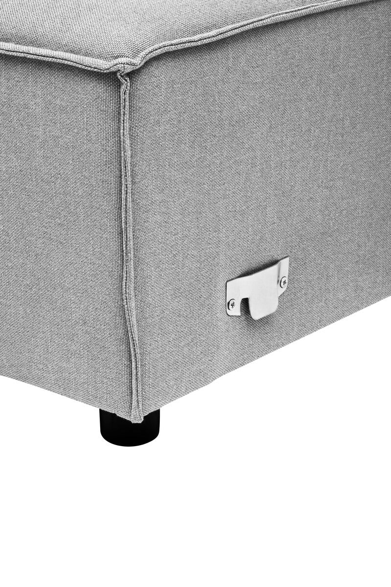 Grey Fabric Left Arm Modular Sofas, Toulouse