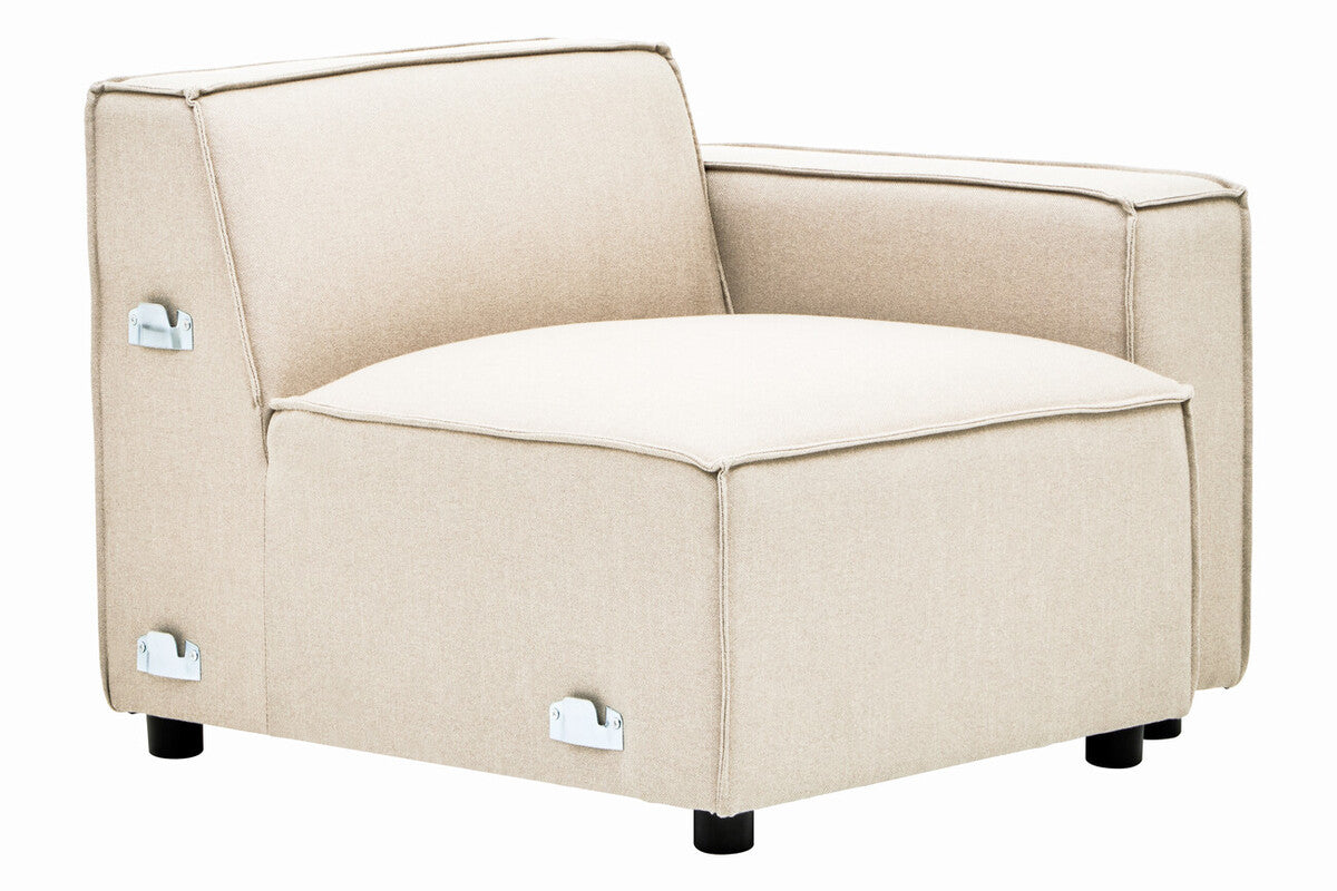 Cream Fabric Right Arm Modular Sofas | Toulouse