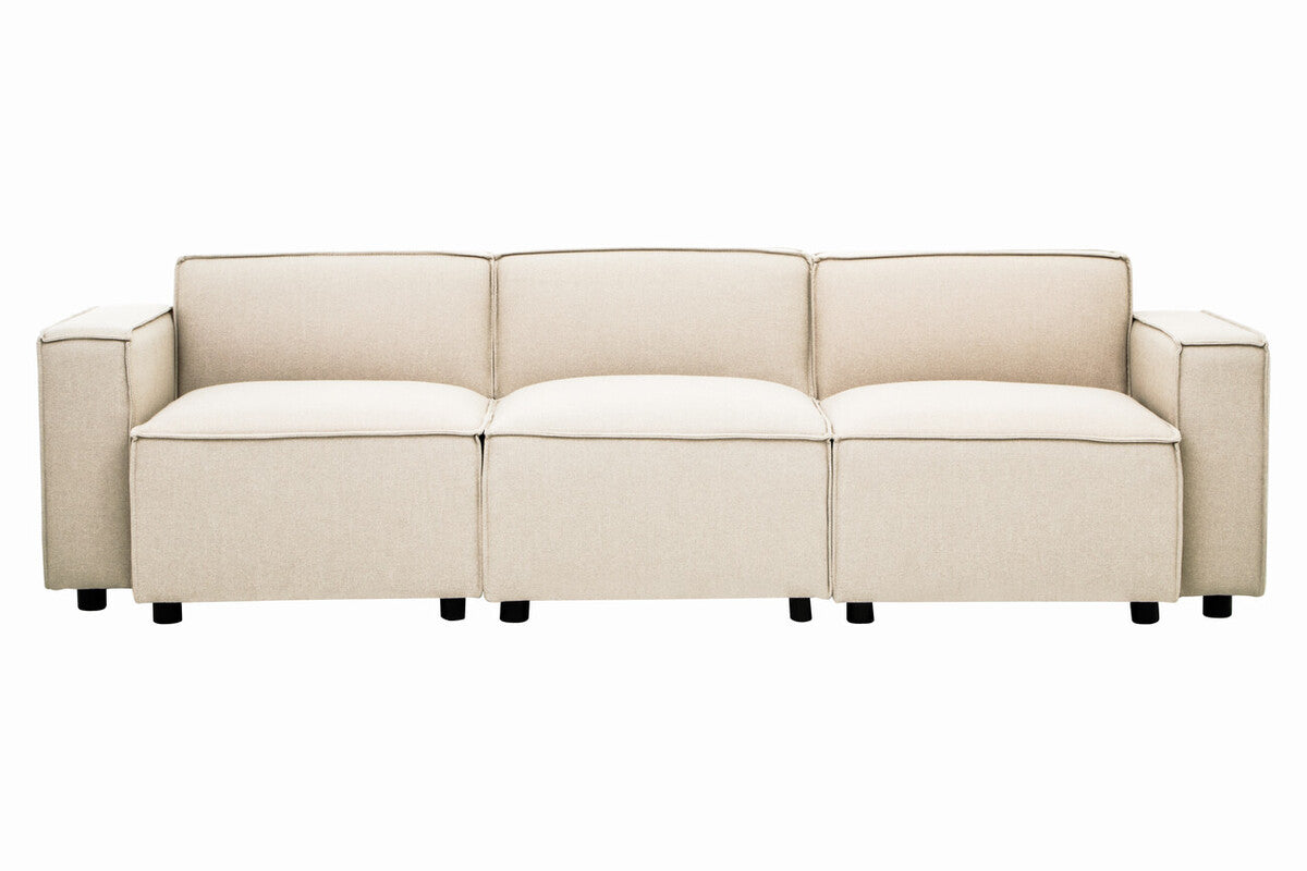 Cream Fabric Right Arm Modular Sofas, Toulouse