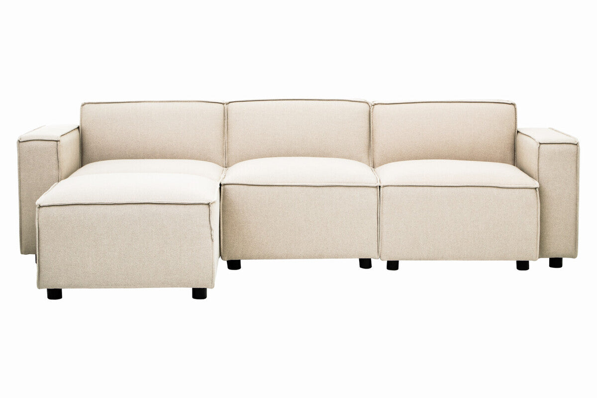Cream Fabric Right Arm Modular Sofas, Toulouse