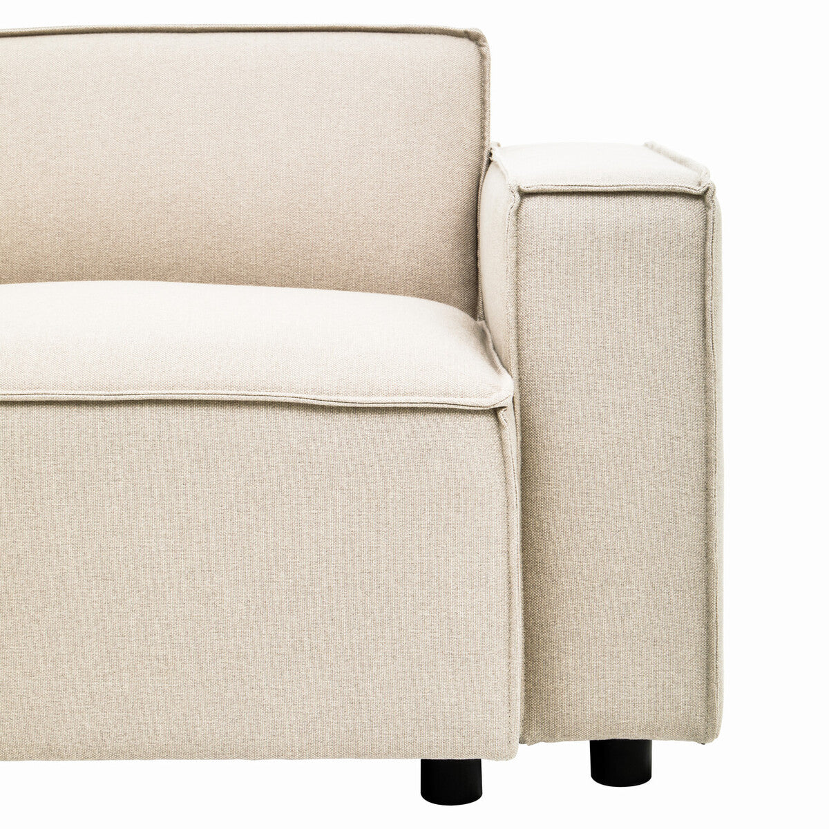 Cream Fabric Right Arm Modular Sofas, Toulouse