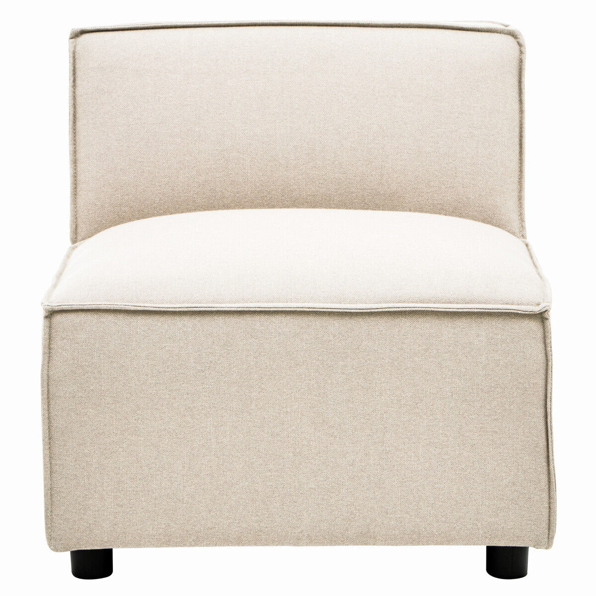 Cream Fabric Armless Modular Sofas, Toulouse