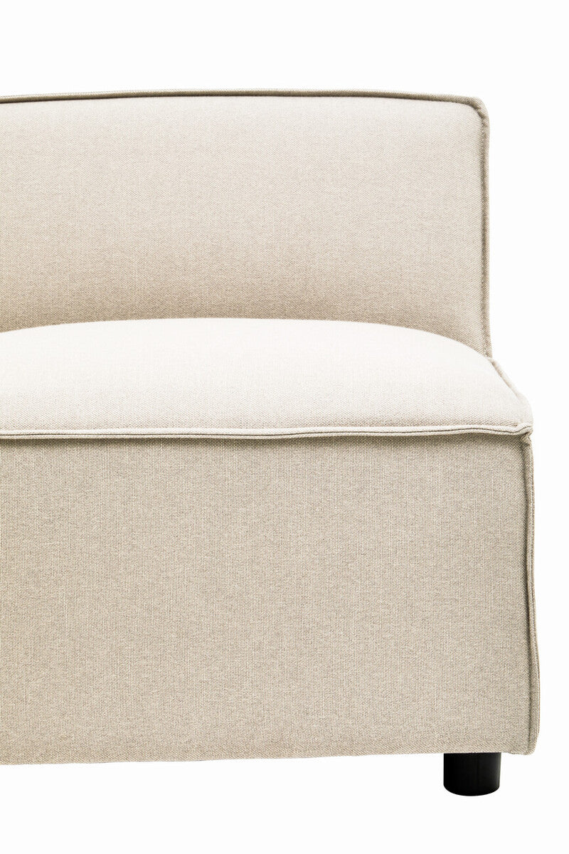 Cream Fabric Armless Modular Sofas, Toulouse