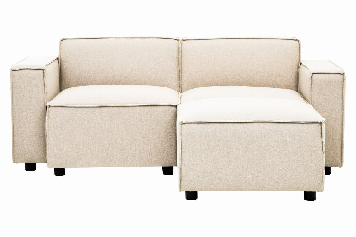 Cream Fabric Left Arm Modular Sofas, Toulouse