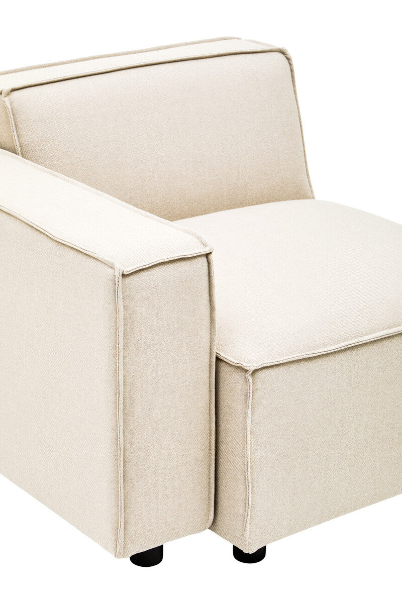 Cream Fabric Left Arm Modular Sofas, Toulouse
