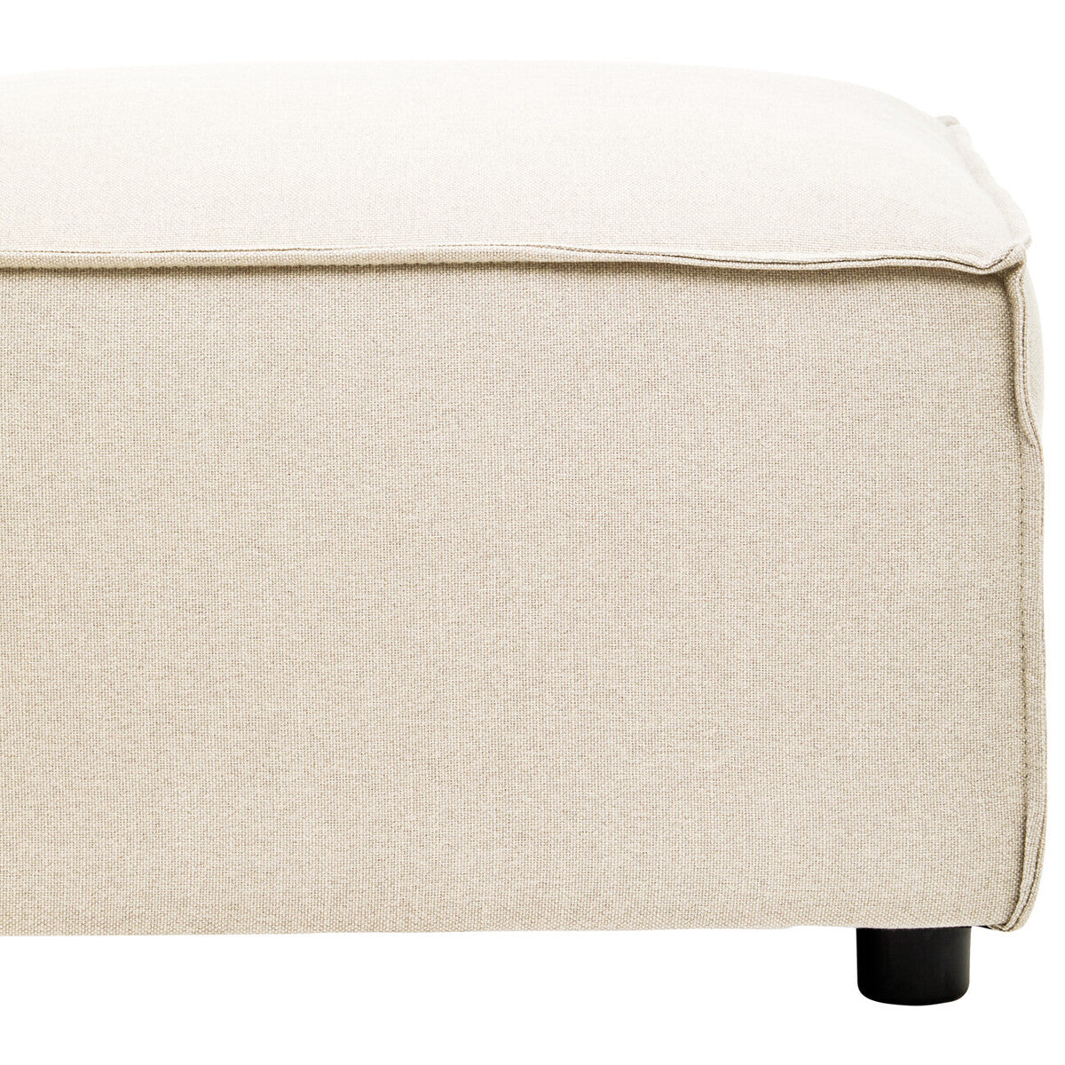 Cream Fabric Modular Ottoman, Toulouse
