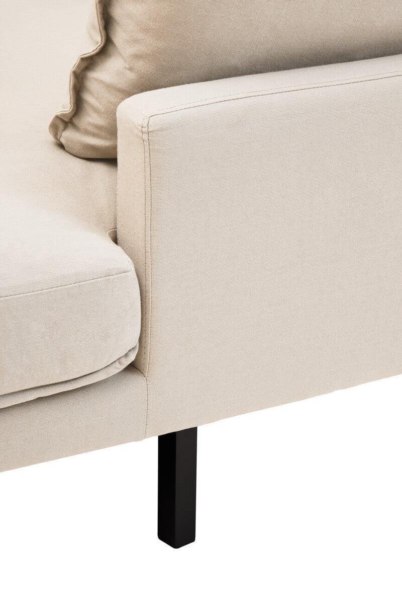3 Seater Cream Right Chaise Sofa, Comfee