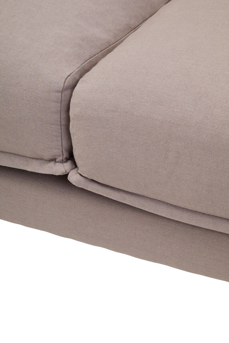 3 Seater Grey Right Chaise Sofa, Comfee