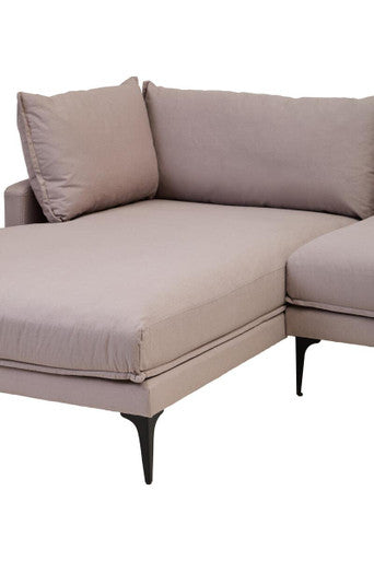3 Seater Grey left Chaise Sofa, Comfee