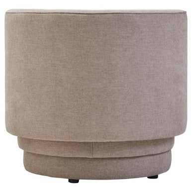 Drake Taupe Chenille Effect Chair with Curved Back