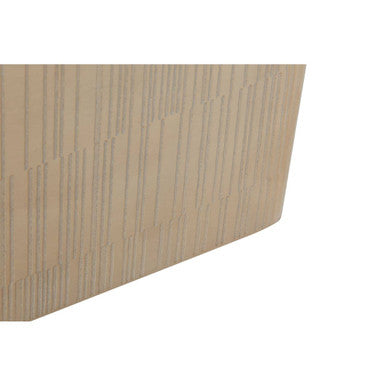 Allegra Champagne Aluminium Tissue Box with Line Effect