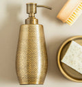 Allegra Champagne Aluminium Soap Dispenser with Etched Detail