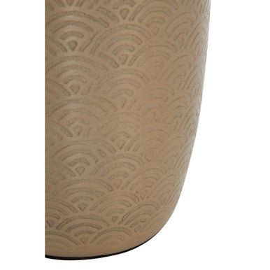 Allegra Champagne Aluminium Toothbrush Holder with Etched Detail