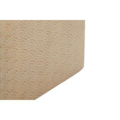 Allegra Champagne Aluminium Tissue Box with Etched Detail