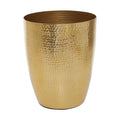 Allegra Gold Aluminium Waste Bin with Hammered Effect