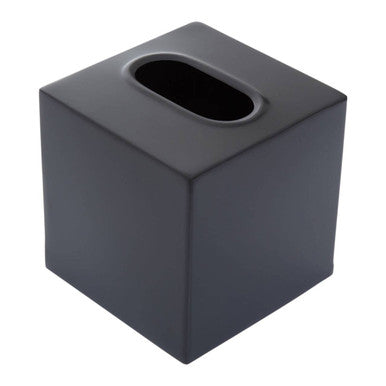 Allegra Black Stainless Steel Tissue Box