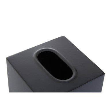 Allegra Black Stainless Steel Tissue Box
