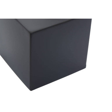 Allegra Black Stainless Steel Tissue Box