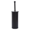 Allegra Black Stainless Steel Toilet Brush with Holder