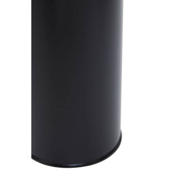 Allegra Black Stainless Steel Toilet Brush with Holder