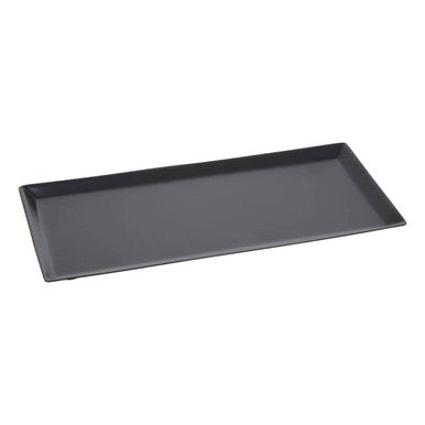 Allegra Black Stainless Steel Rectangular Bathroom Tray