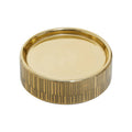 Allegra Gold Aluminium Soap Dish with Line Effect