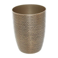 Allegra Gold Aluminium Bathroom Tumbler with Etched Detail